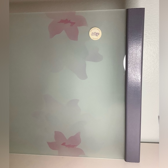 NEW vintage Quebec frosted glass charcuterie tray - Picture 3 of 9